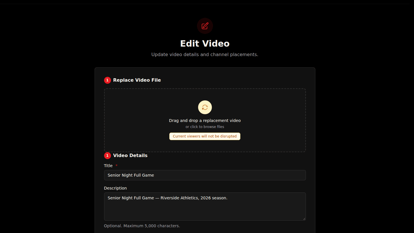 Drop the new file and choose Start Replacement