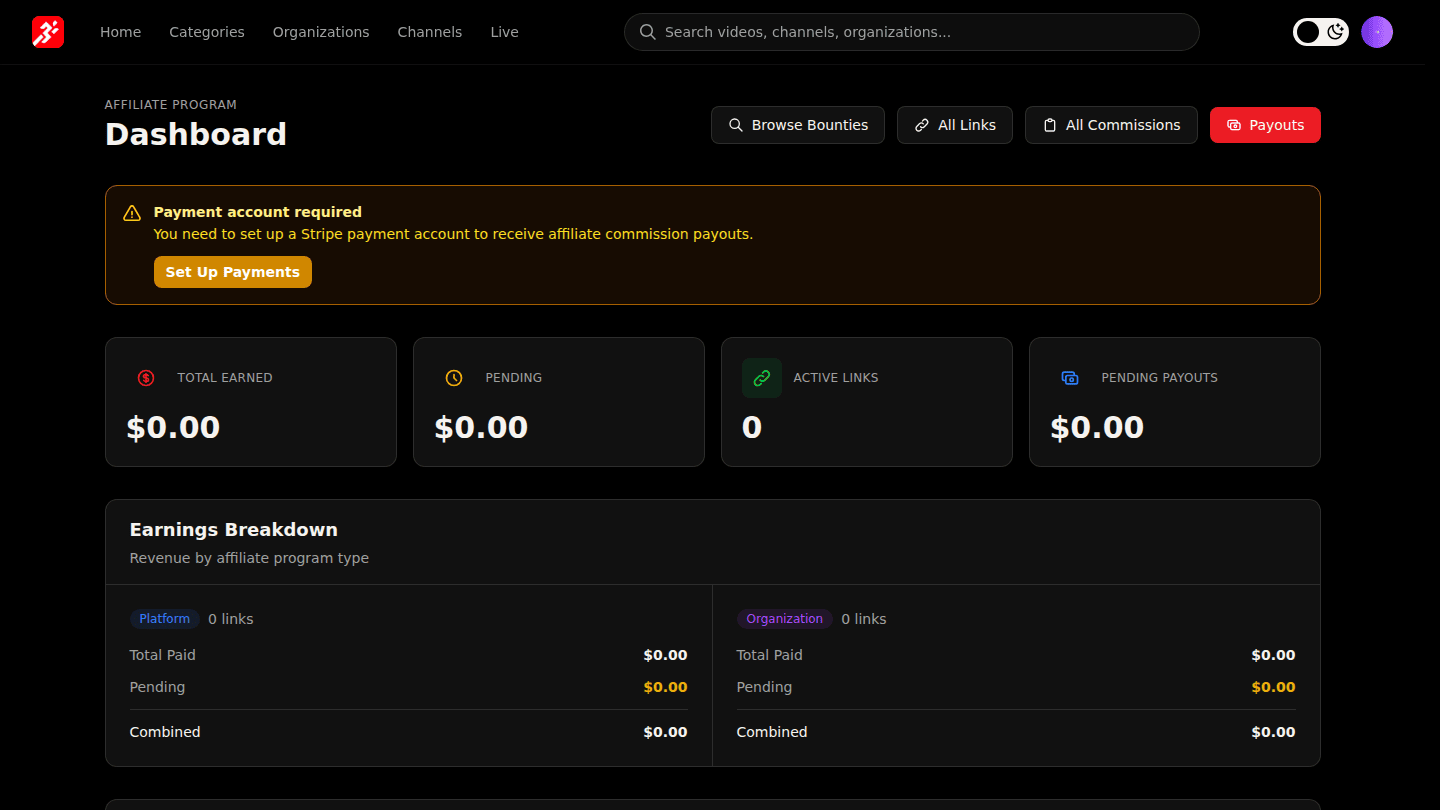 Check the totals on your dashboard