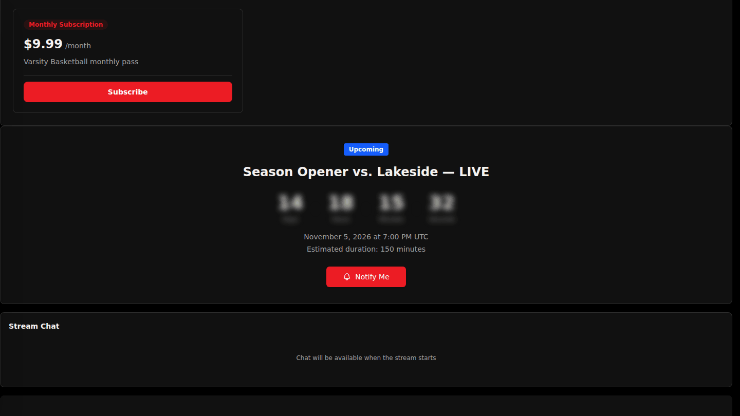 Open a stream